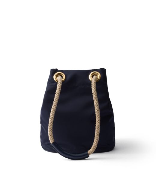 Bolso Saco Mariner De Re-Nylon Pequeño, Mujer Prada de color Blue