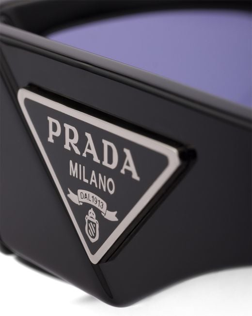 Prada Blue Sunglasses With Triangle Logo for men