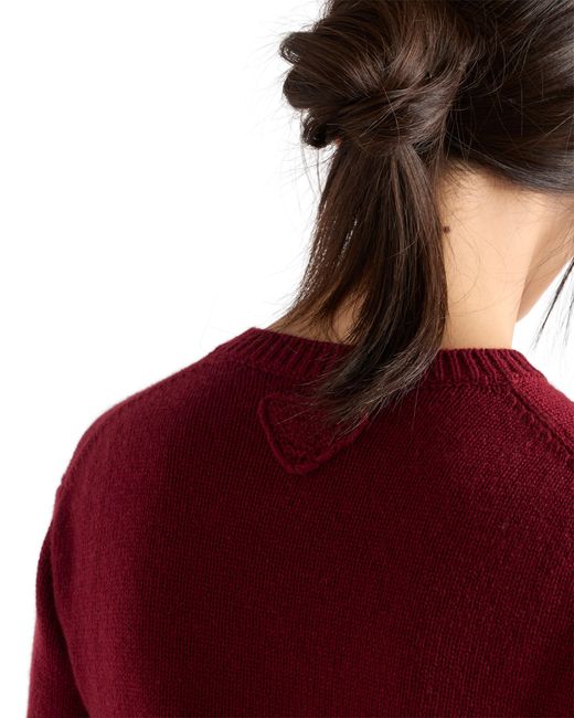 Prada Red Cashmere Cardigan