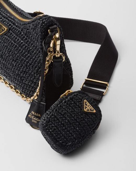Prada Black Re-Edition 2005 Crochet Bag