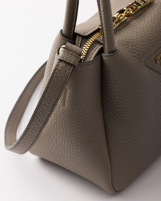 Prada White Liaison Mini Leather Handbag