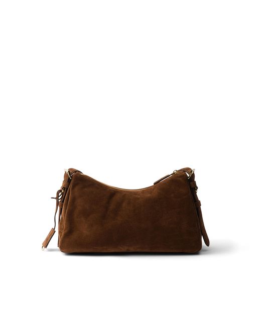 Borsa A Spalla Aimée Media di Prada in Brown