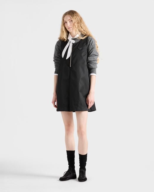 Prada Black Re-Nylon Mini-Dress