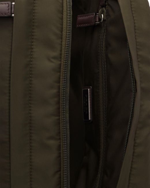 Prada Black Speedrock Re-Nylon And Leather Backpack for men