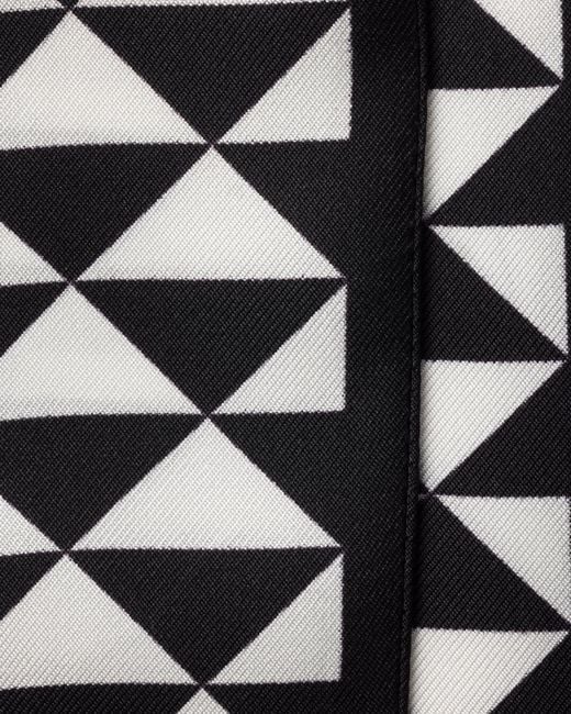 Prada White Printed Silk Scarf
