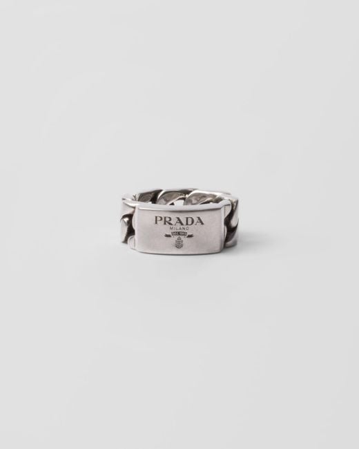 Prada Multicolor Chain Ring for men