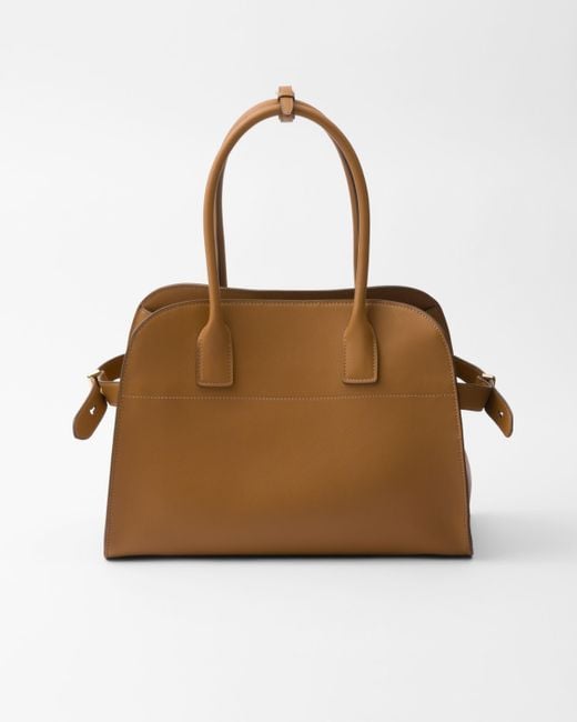 Prada Brown Medium Leather Tote Bag