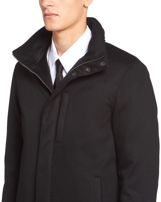 Prada Black Long Cashmere Puffer Jacket for men