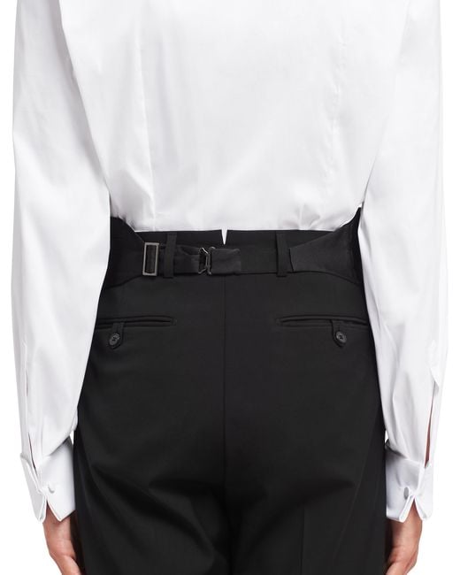 Prada Black Satin Tuxedo Cummerbund for men