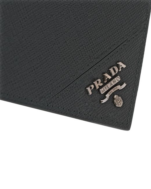Bifold wallet Prada pour homme en coloris Black
