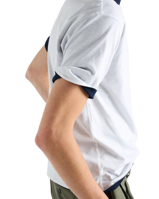 Prada White Reversible Cotton T-Shirt for men