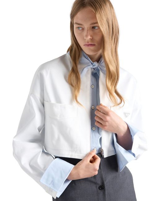 Prada White Chino Blouson Jacket
