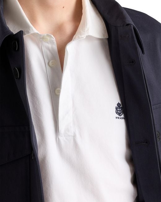 Prada White Cotton Shirt for men