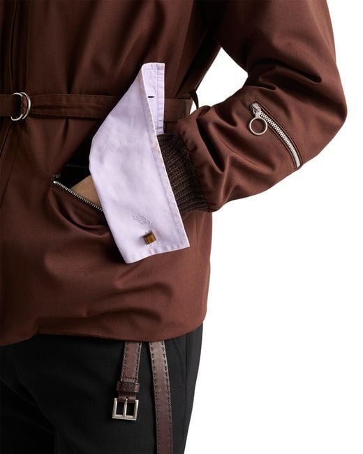 Prada Purple Cotton Shirt for men