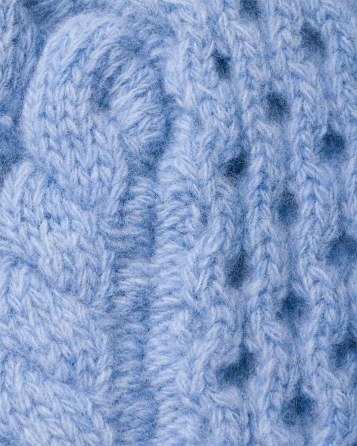Prada Blue Wool Beanie