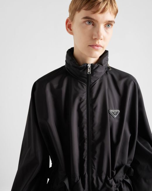 Prada Light Re Nylon Raincoat in Black Lyst UK