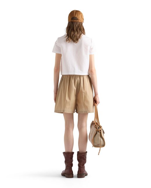 Prada Natural Washed Re-Nylon Shorts