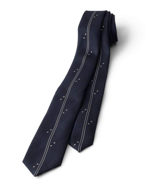 Prada Blue Silk Tie for men