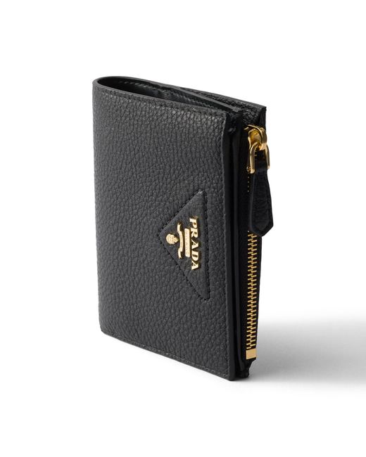 Prada Black Small Leather Wallet