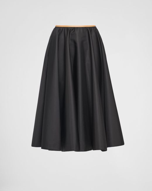 Prada Black Full Re-nylon Skirt