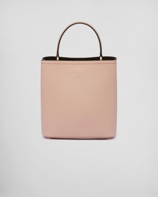 Prada Natural Medium Saffiano Leather Panier Bag