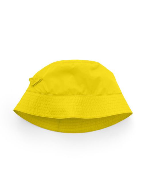 Prada Yellow Foldable Re-Nylon Bucket Hat
