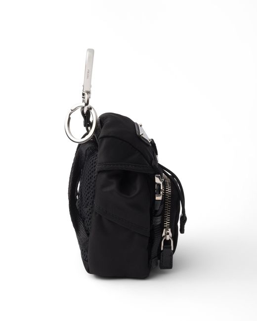 Ciondolo Portachiavi Mini Pouch di Prada in White da Uomo