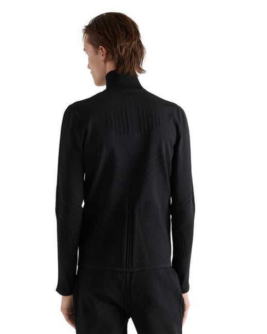 Cuello Alto De Punto Técnico, Hombre, Talla Prada de hombre de color Black