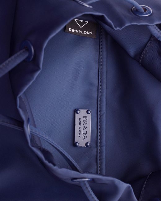 Prada Blue Re-Nylon Backpack, Baltic