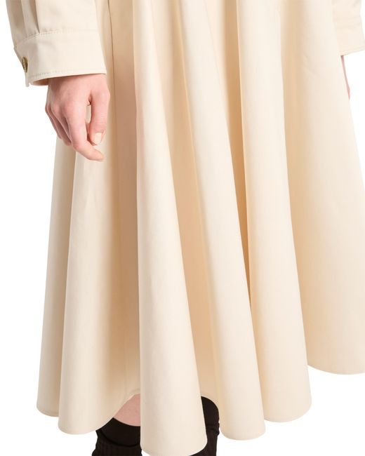 Prada Natural Chino Midi-Skirt