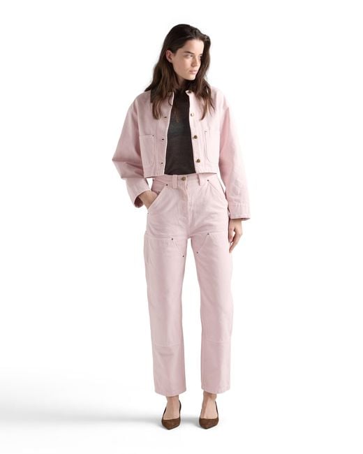Prada Pink Canvas Pants