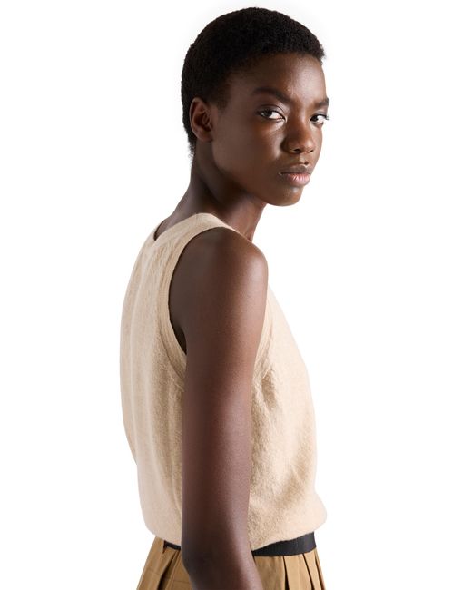 Prada Natural Cashmere Tank Top