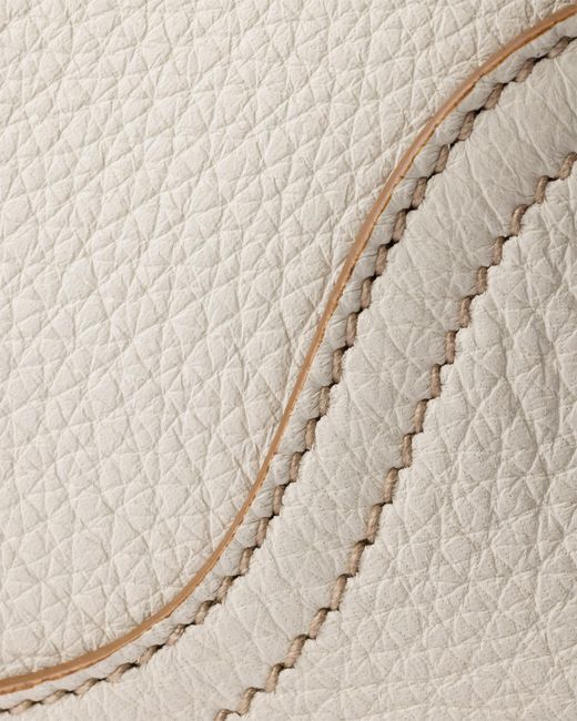 Prada Natural Aimèe Large Leather Shoulder Bag