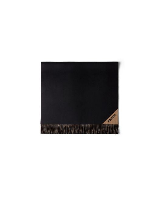 Prada Black Double Cashmere Stole