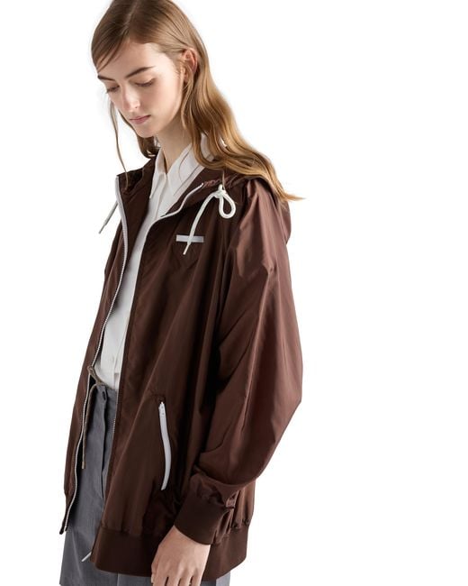 Prada Brown Lightweight Re-Nylon Raincoat