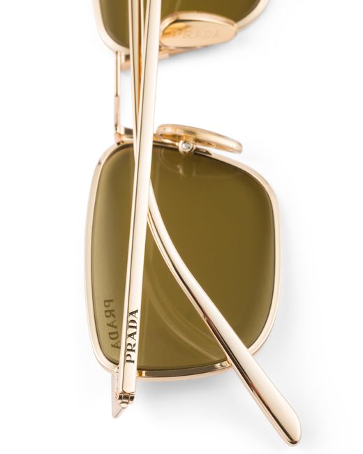 Prada Natural Sunglasses With Logo for men