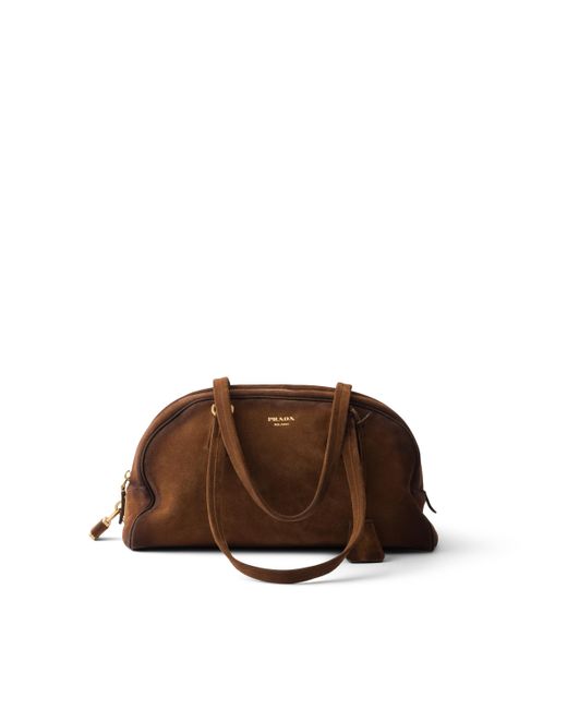 Bauletto Bowling Medium di Prada in Brown