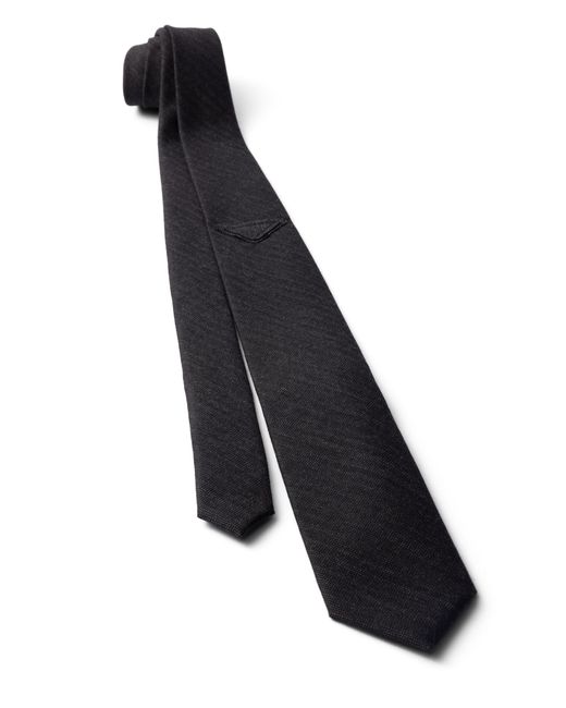 Prada White Wool Tie for men