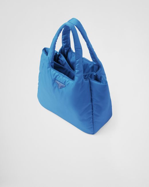 Prada Blue Large Padded Re-Nylon Tote Bag