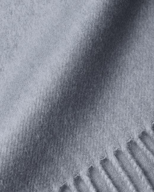 Prada Gray Silk And Cashmere Scarf