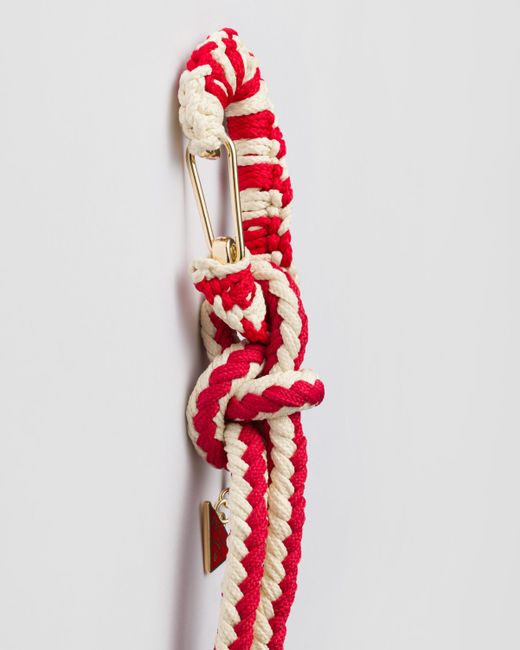 Prada White Cord Bag Pendant