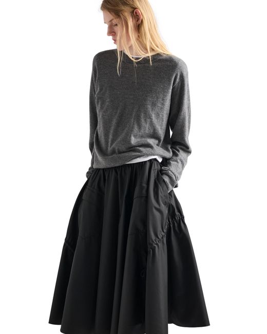 Prada Black Re-Nylon Circle Skirt