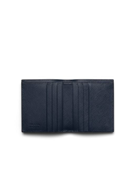 Prada White Saffiano Leather Wallet for men