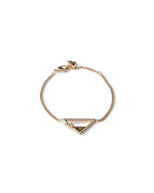 Prada Metallic Metal Bracelet