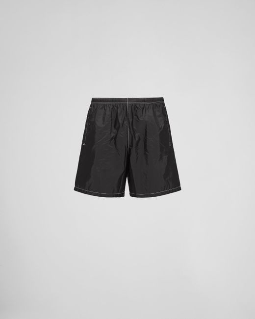 Prada Black Re-nylon Swimsuit for men