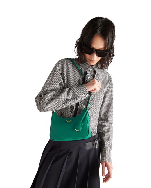 Prada Green Saffiano Leather Mini-bag