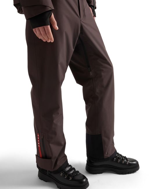 Pantaloni Da Sci di Prada in Brown da Uomo