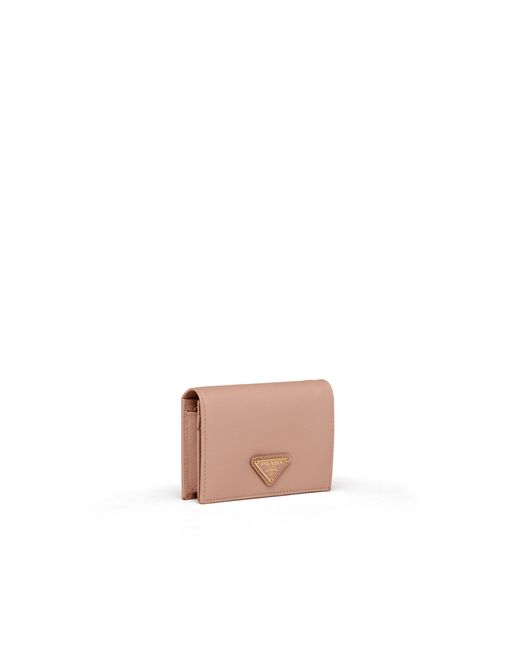 Prada Pink Small Saffiano Leather Wallet