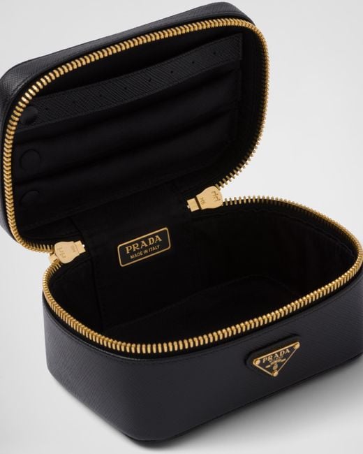 Prada Black Saffiano Leather Beauty Case