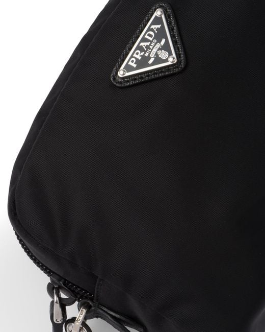 Prada Black Kleine Pouch Aus Re-Nylon, Damen